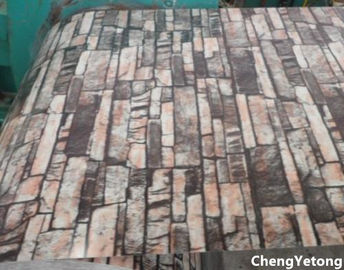 PVC Film Laminated Color Coated Steel Coil Organic Coating Thickness 20-45μM